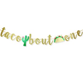 Taco Bout One Cactus Banner, First Birthday Fiesta Party Decorations, 1st Birthday Decor