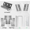 Anstore Pack of 4 Removable Hinges 3 Inch, 75 x