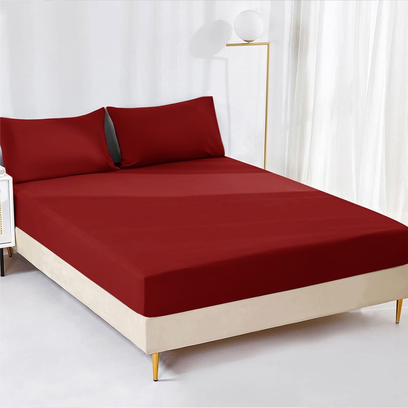 AR Ware Fitted Bed Sheet Microfibre 25cm Depth Super Soft