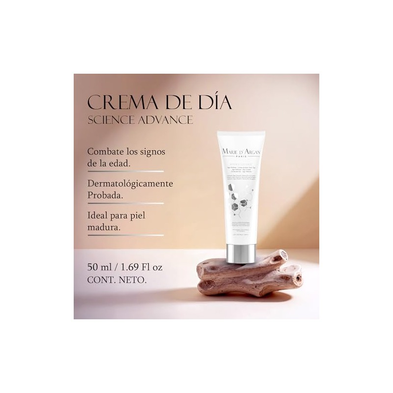Marie Argan Set Piezas Science Advance Crema Facial Día Contorno
