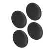 4pcs Iron Plate Candle Holder Retro Modern Round Black Matte