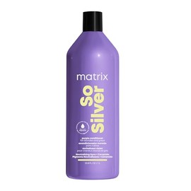Matrix So Silver Acondicionador | Acondicionador pigmentado morado proporciona brillo e hidratación |So Silver para rubios Matrix 1L