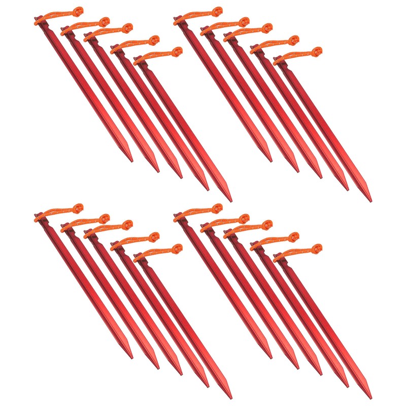 20pcs Tent Stakes V Shape Heavy Duty Tent Peg with