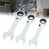3Pcs Ratchet Wrench 72 Tooth 13mm 14mm 15mm Tool Steel