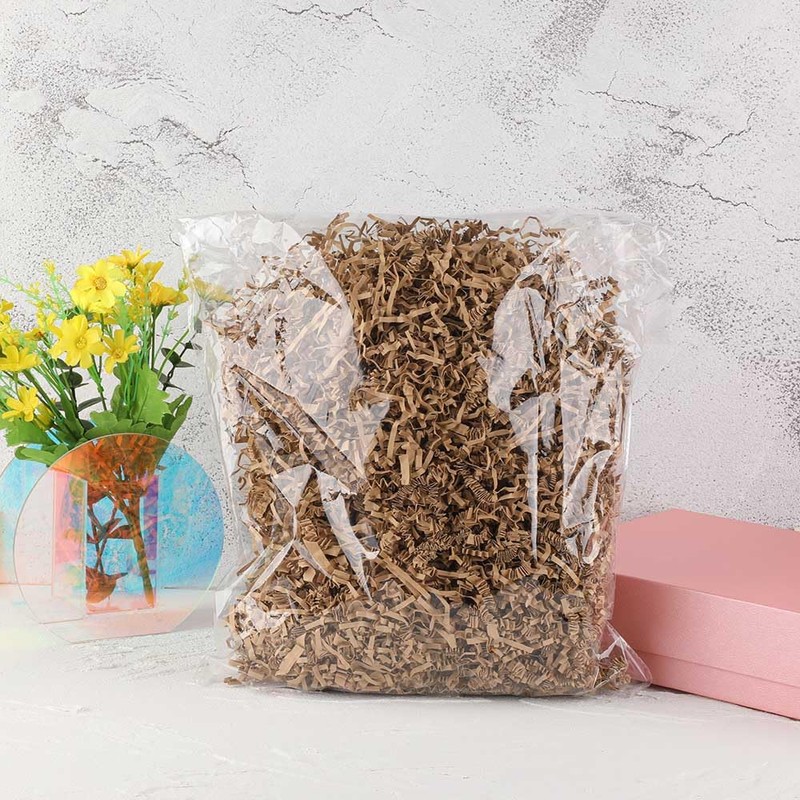 OBMMIRAO 0.5 LB Kraft Crinkle Cut Paper Shred Filler for