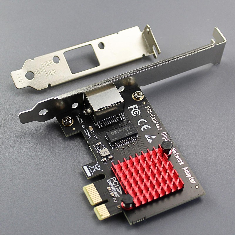 GLOTRENDS LE8111H Gigabit PCIe Ethernet Network Card, RTL8111H Chip, RJ45