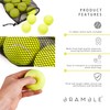 Bramble Tennis Balls with Mesh Bag, 6.5cm Diameter, Classic Yellow