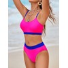 CUPSHE Women's Bikini Set Two Piece Swimsuits High Waisted Scoop