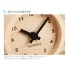 KATOMOKU muku mini clock km-26 round black wood beach