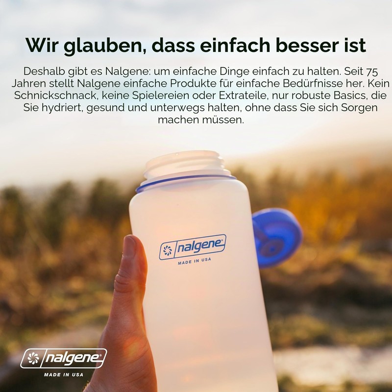 Nalgene Sustain Tritan BPA Free 50% Plastic Waste Water Bottle,