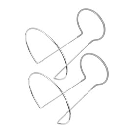 Gatuida 2pcs Iron Wine Decanter Dryer Stand Carafe Drying Holder with Gray Cover Stable Support for Wine Glassware for Bar Kitchen and Home Use