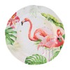UPware 12 Piece Flamingo Melamine Dinnerware Sets, Outdoor Dishes Set,
