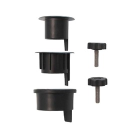 osoltus Parasol Reducing Rings Umbrella Stand Adapter Parasol Stand for Ground Sleeve, black