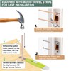 2 Pk Upgrade Large Hole Deadbolt Restorer Strike Plates, Stainless
