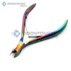 Multi Color Rainbow Cuticle Trimmer with Cuticle Pusher Cuticle Remover
