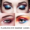 Juego de 15 brochas de maquillaje para sombra de ojos,