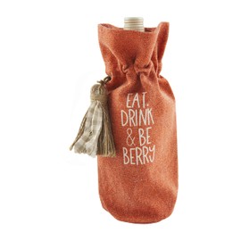 Mud Pie Thanksgiving Wine Bag, Eat Drink & Be Merry