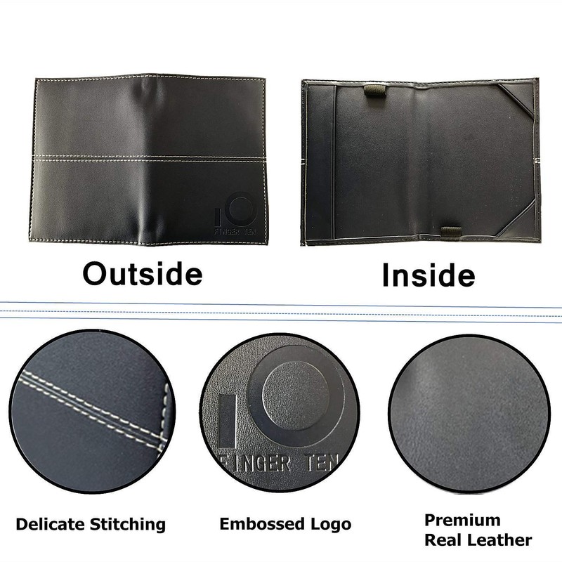 FINGER TEN Golf Scorecard Scorecard Holder Leather with 2 Scorecards