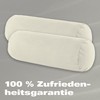 BaSaTex Organic Cushion Covers for Bolster 40 x 15 cm
