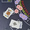 BALIKEN 84x42 Inches Texas Holdem Poker Mat & Blackjack Table