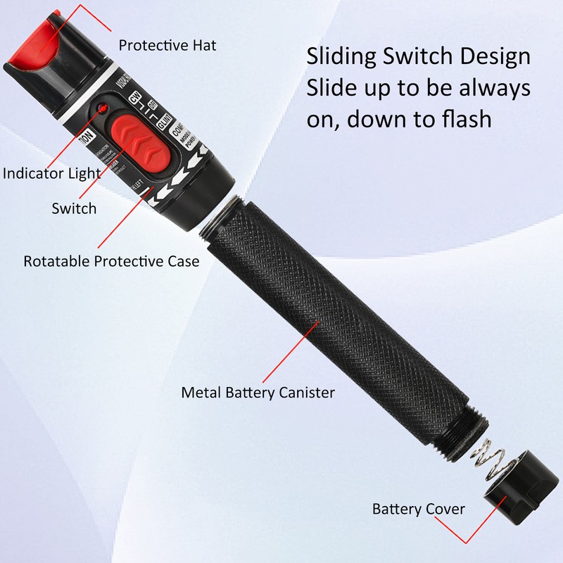50MW 50km Optical Fiber Tester Pen with FC to LC