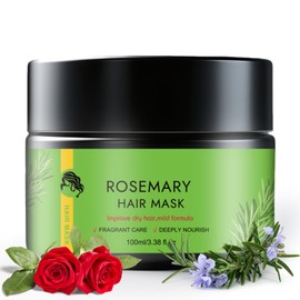 100 ml Rosemary Strengthening Hair Mask, Long-Lasting Effect Hair Mask, Reconstruct Hair Mask for Unruly Hair, Hair Care Shine, Nourishes and Protects, Easy to Use