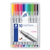 Staedtler ST 334 SB10 Triplus Fineliner Assort Pen (Pack of
