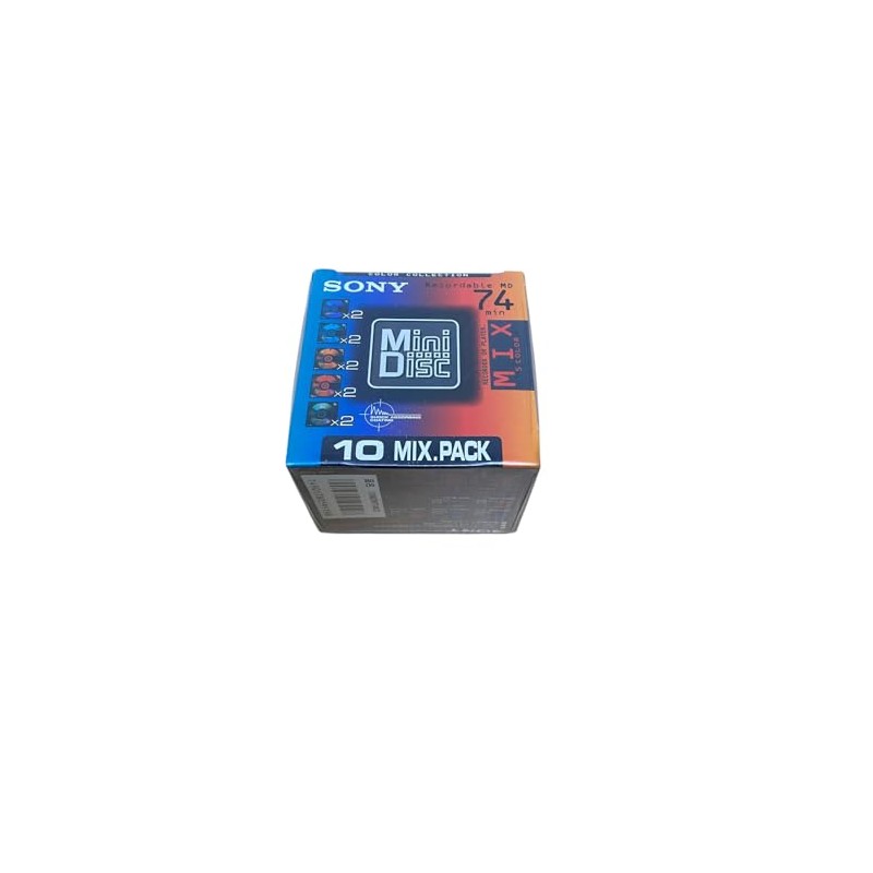 SONY MD 74 Minutes 10 Pack Color Mix