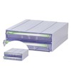Multi-purpose 2-Tier Locker for Office Supplies Mini Drawer Organizer