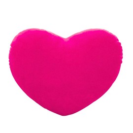 Hibye6hebyee Throw Cushion 15cm Heart Shape Decorative Throw Pillow PP Cotton Soft Creative Doll Lover Gift Hot Pink