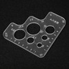 Acrylic Circle Template for Leather DIY, Round Corner Stitching Leather