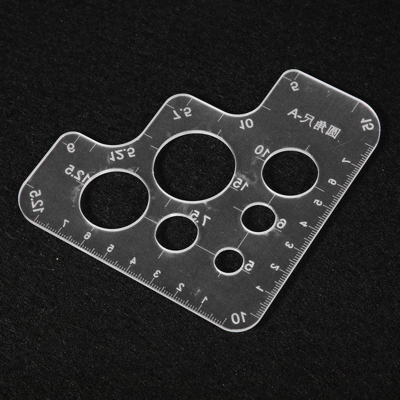 Acrylic Circle Template for Leather DIY, Round Corner Stitching Leather