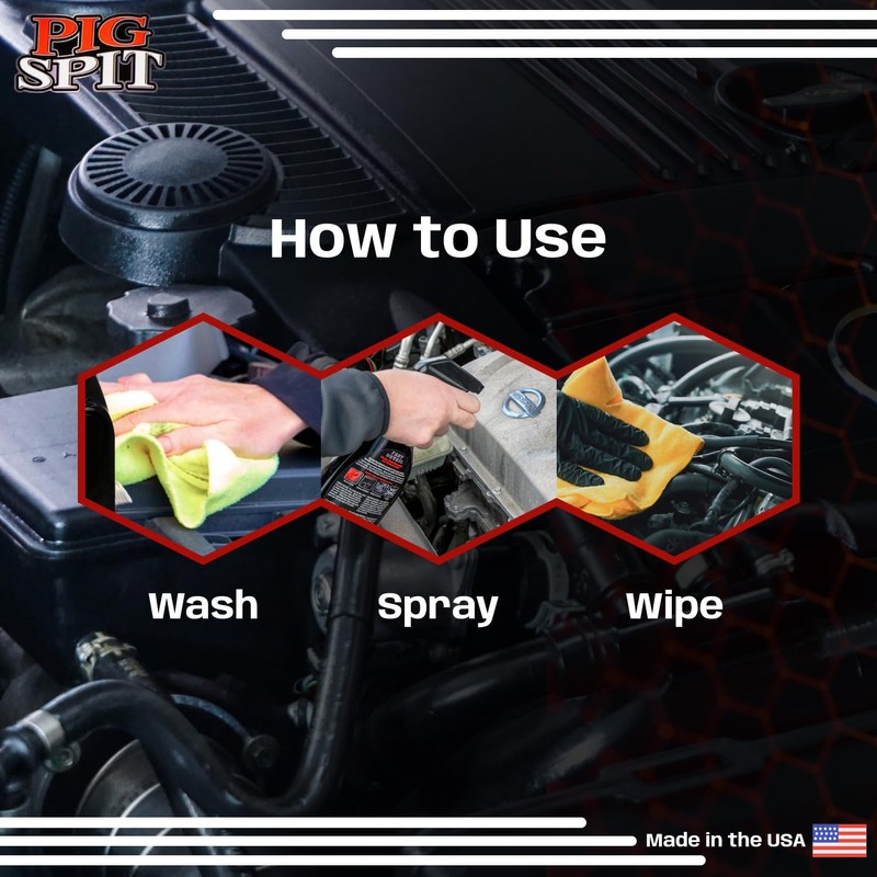 Pig Spit Fast Detail for Use on Motorcycles, Cars, Trucks,