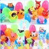 Lumiparty 18pcs Easter Eggs PreFilled with Animal Finger Puppets for