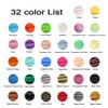 MIKA3D 32 Colors 3D Pen PLA Filament Refills, Each Color