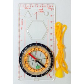 Map Measure Compass Map For Heading Magnet Loupe with Strap
