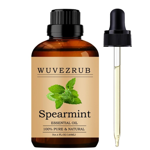 Spearmint Essential Oils Organic, 120ML Pure and Natural Spearmint Essential