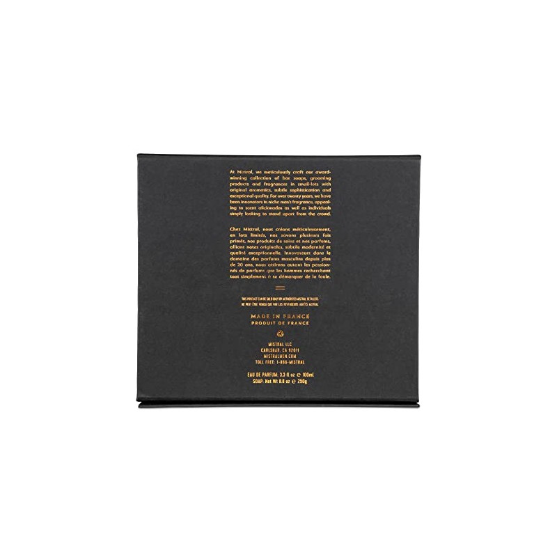Mistral Cologne and Large Bar Soap Gift Set, Bourbon Vanilla