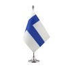 Finland Desk Flag Finnish Small Mini Table Flags Decorations(Finland)