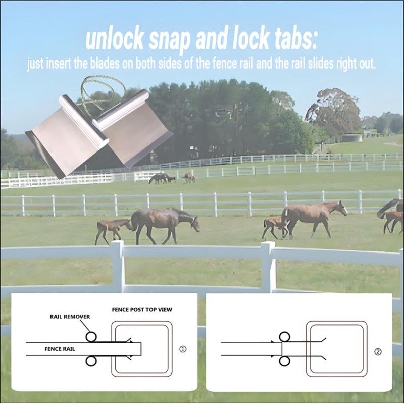 Vinyl Fenceat 5-1/2" Rails for Quick Removal and Replacement Removal