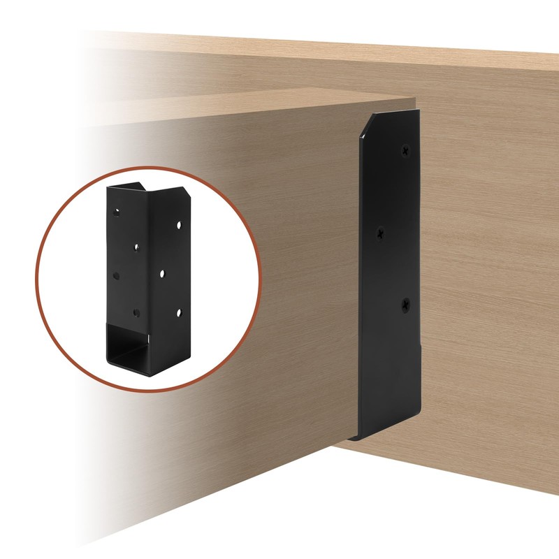 Rasugarlary 2x6 Joist Hanger Bracket, 12 Pcs, Black, Carbon Steel,