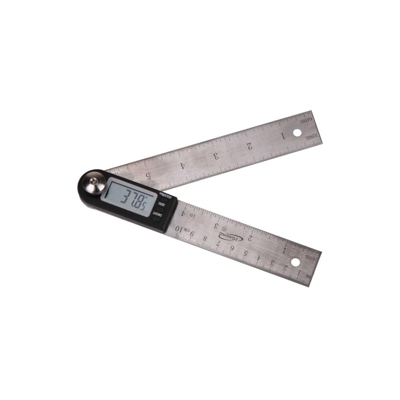 iGaging Digital Protractor with 7" and 4" Stainless Steel Bladed