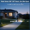 Lebenwell Solar Lights Outdoor, Motion Sensor Outdoor Solar Spotlights Waterproof,