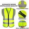 Oyayubi Oyayubi Warnwesten Auto Pannenweste, 2022 Gelb Warnweste mit Rei?verschluss
