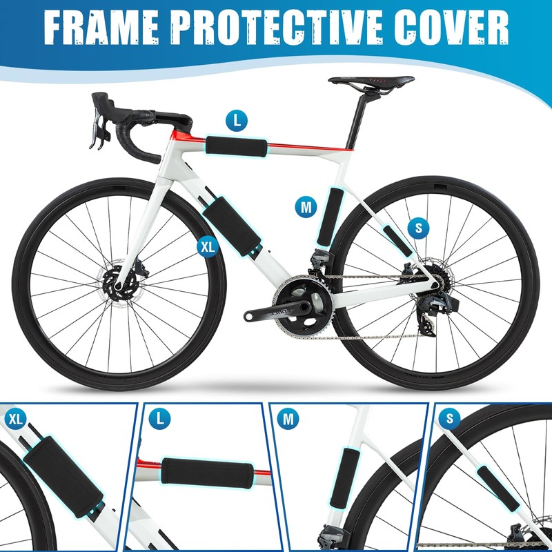 TYBYBB Bicycle Frame Protection Carbon Frame Protector for MTB E-Bike