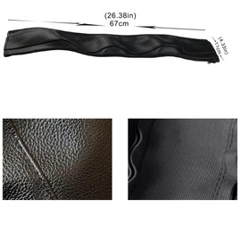 Baby Stroller Leather Armrest Handle Cover Compatible with Mima Xari Stroller, Bumper Sleeve Case Bar Protective Covers Accessories (Black, for mom Handle)