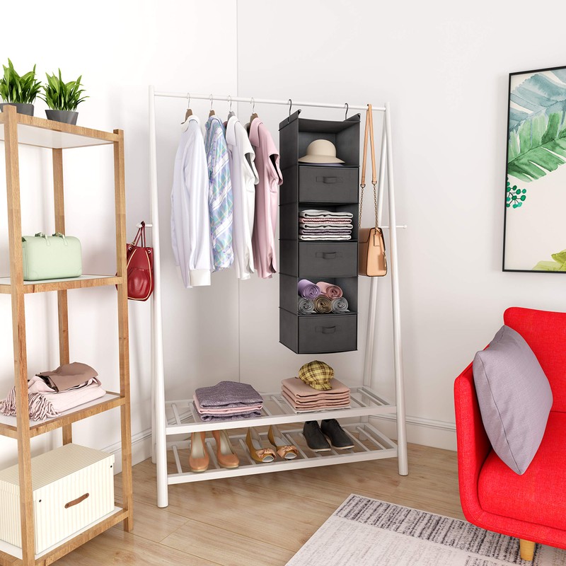 MAX Houser 6 Tier Shelf Hanging Closet Organizer, Closet Hanging