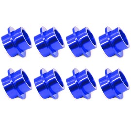 8-Pack Aluminum Self Centering Inline Roller Ice Skate Gasket Bearing Bushing Spacers for 8mm Axles Wheel Center Men Women Outdoor Skating Parts Scooter Quad Wheels Shoes Precision Durable (Blue)