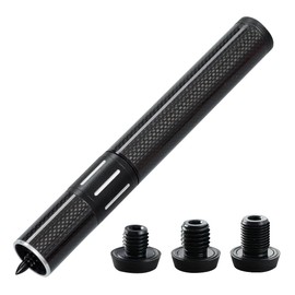 YEUEK Pool Cue Extender, Billiards Stick Extension with 3 Bumpers, Carbon Fiber Telescopic Pool Stick, Adjustable for Billiard Accessories Extender