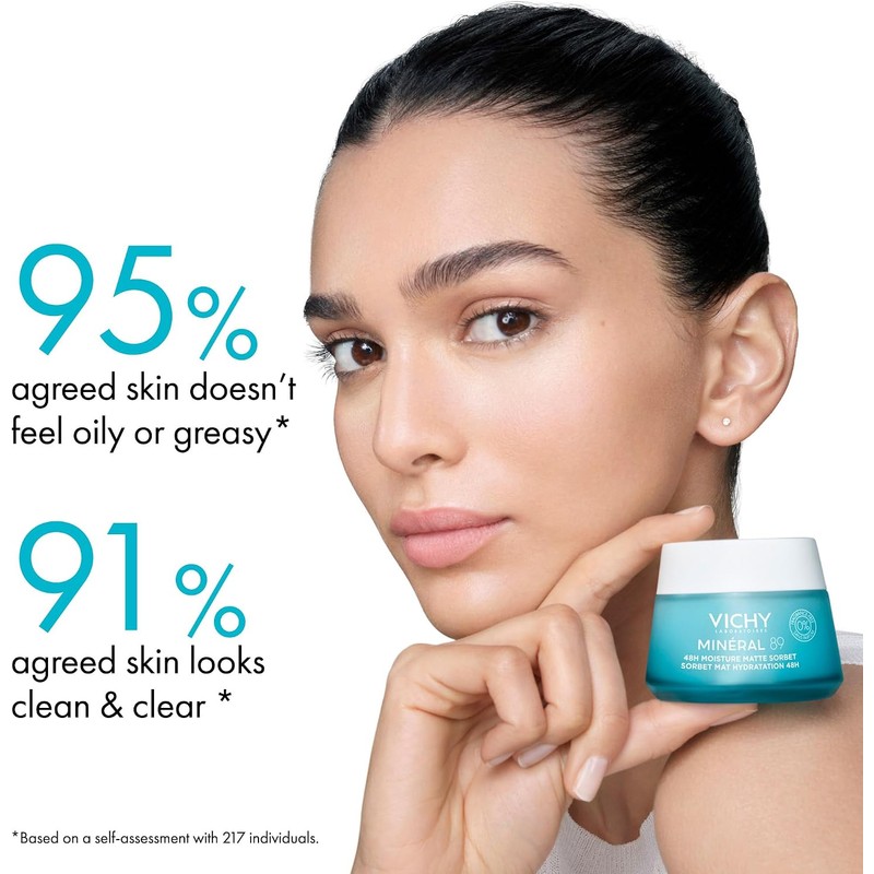 Vichy Minéral 89 Gel Matificante Dermatológico, Piel Mixta a Grasa,